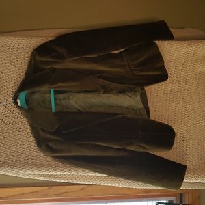 velvet green vintage blazer (woman's medium)